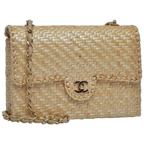 chanel straw bag 2024|chanel straw tote bag.